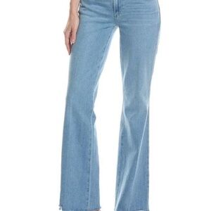PAIGE Women's Light Blue Boot Cut Jeans